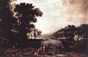 Claude Lorrain Landscape with Merchants sdfg oil painting picture wholesale